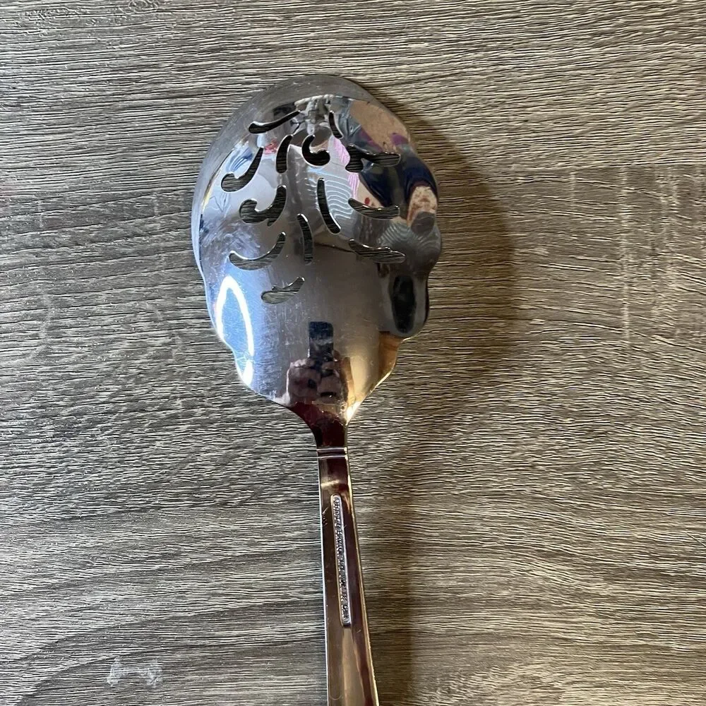 Reed & Barton HARVEST BOUQUET Stainless 18/10 Pierced Serving Spoon Replacement